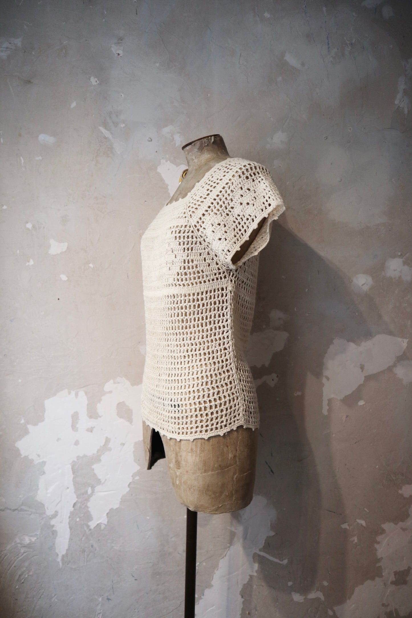 Vintage Crochet Short sleeve / S