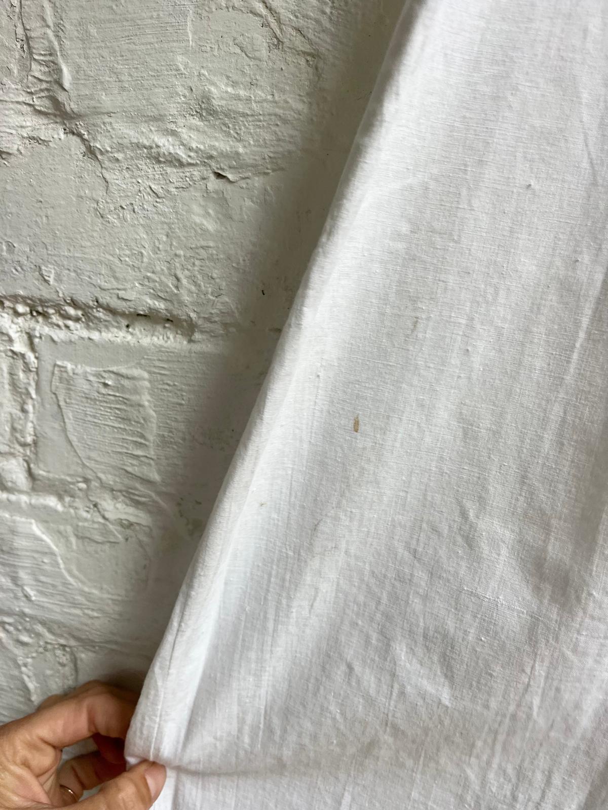 Antique French cotton nightie - cuff detail